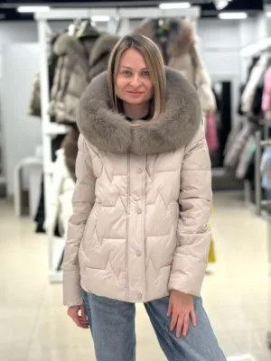 Пуховик Chanevia Light Grey