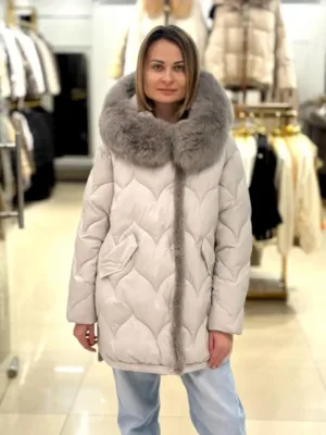Пуховик Chanevia ICE GREY