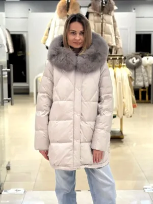 Пуховик Chanevia ICE GREY