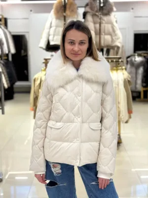 Пуховик Chanevia CREAM WHITE