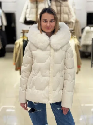 Пуховик Chanevia CREAM WHITE