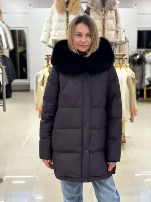 Пуховик Chanevia SEAL BROWN
